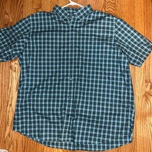 L.L. Bean Men's Teal Plaid Shirt